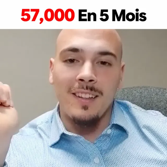 Courtier immobilier — 57 000 $ en 5 mois