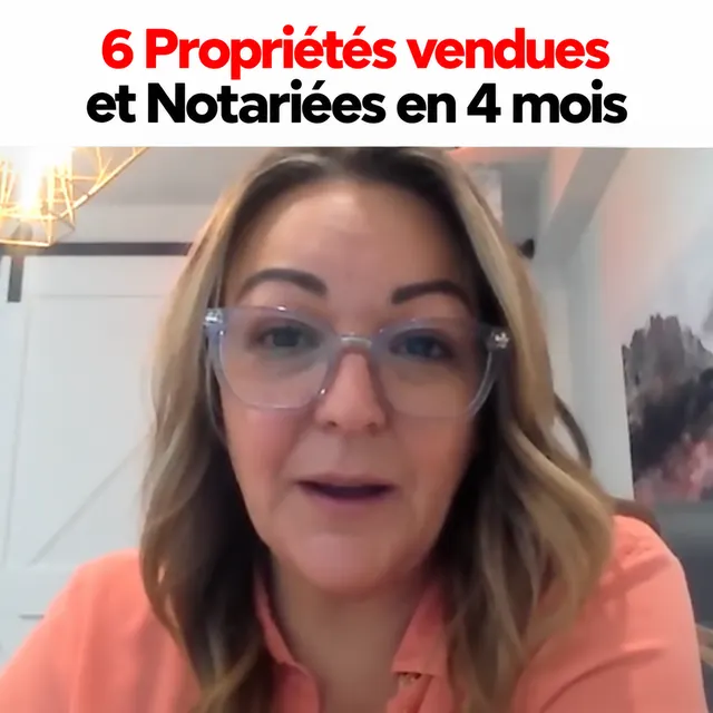 Courtier immobilier — 6 propriétés vendues et notariées en 4 mois